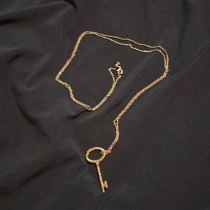 Pandora Gold Key Necklace
